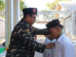 Ditandai Penyematan ID-Card Peserta, Diklatsar II Banser PAC GP Ansor Palengaan Resmi Dimulai