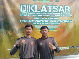 Dua Santri Asal Kalteng Ikut Diklatsar II PAC Ansor Palengaan Pamekasan